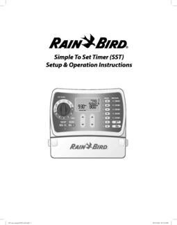 Rain Bird Support: SST Series 