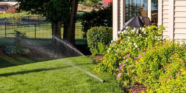 automatic underground sprinkler system