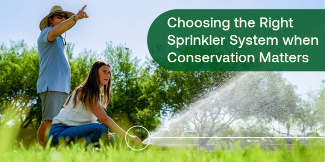 adjusting irrigation sprinklers